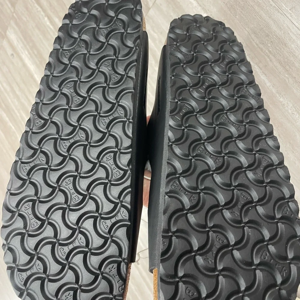 Birkenstock men’s  Arizona Birko-Flor black new with tag - Picture 5 of 12